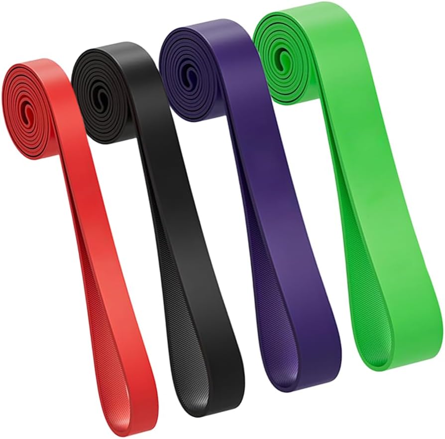 Kit 4 Elastico para Exercicio de Musculacao - Faixa Super Band para Exercicio Crossfit Academia