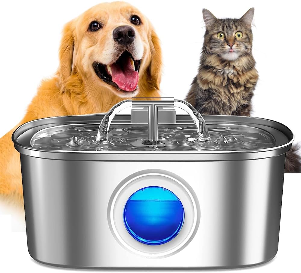 VEDO-NP838: Fonte Automática 3.2L em Aço Inox 304 para Pets