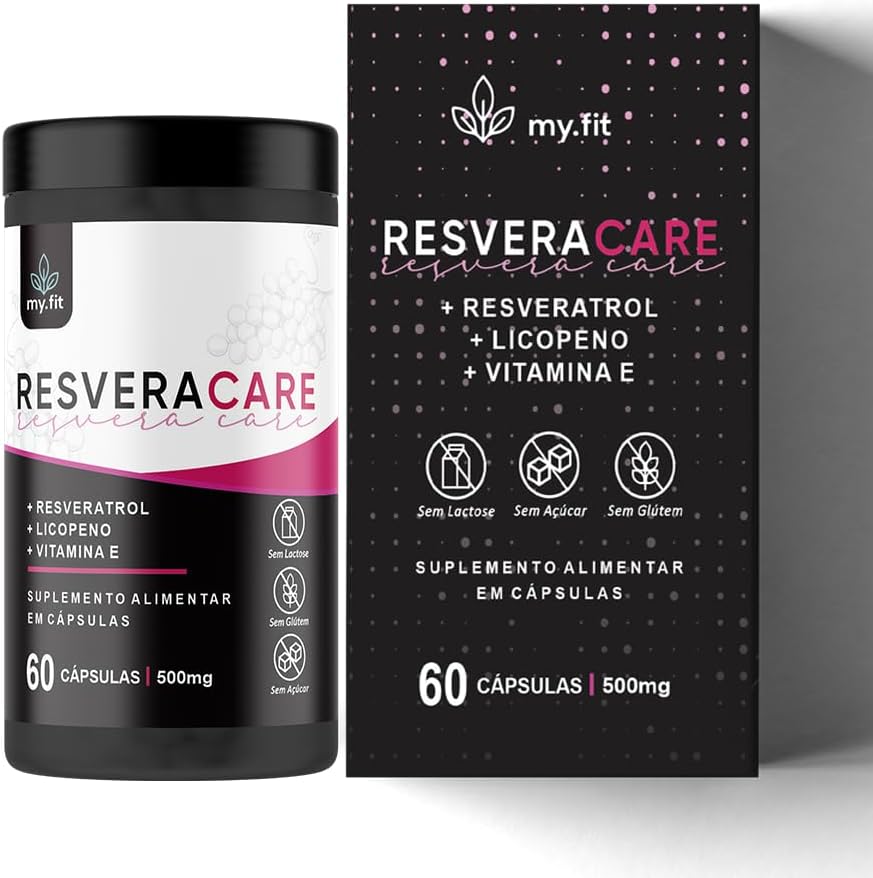 ResveraCare - Elite Fórmula, (Resveratrol Concentrado + Licopeno + Vit E), 60 Softgels 500mg